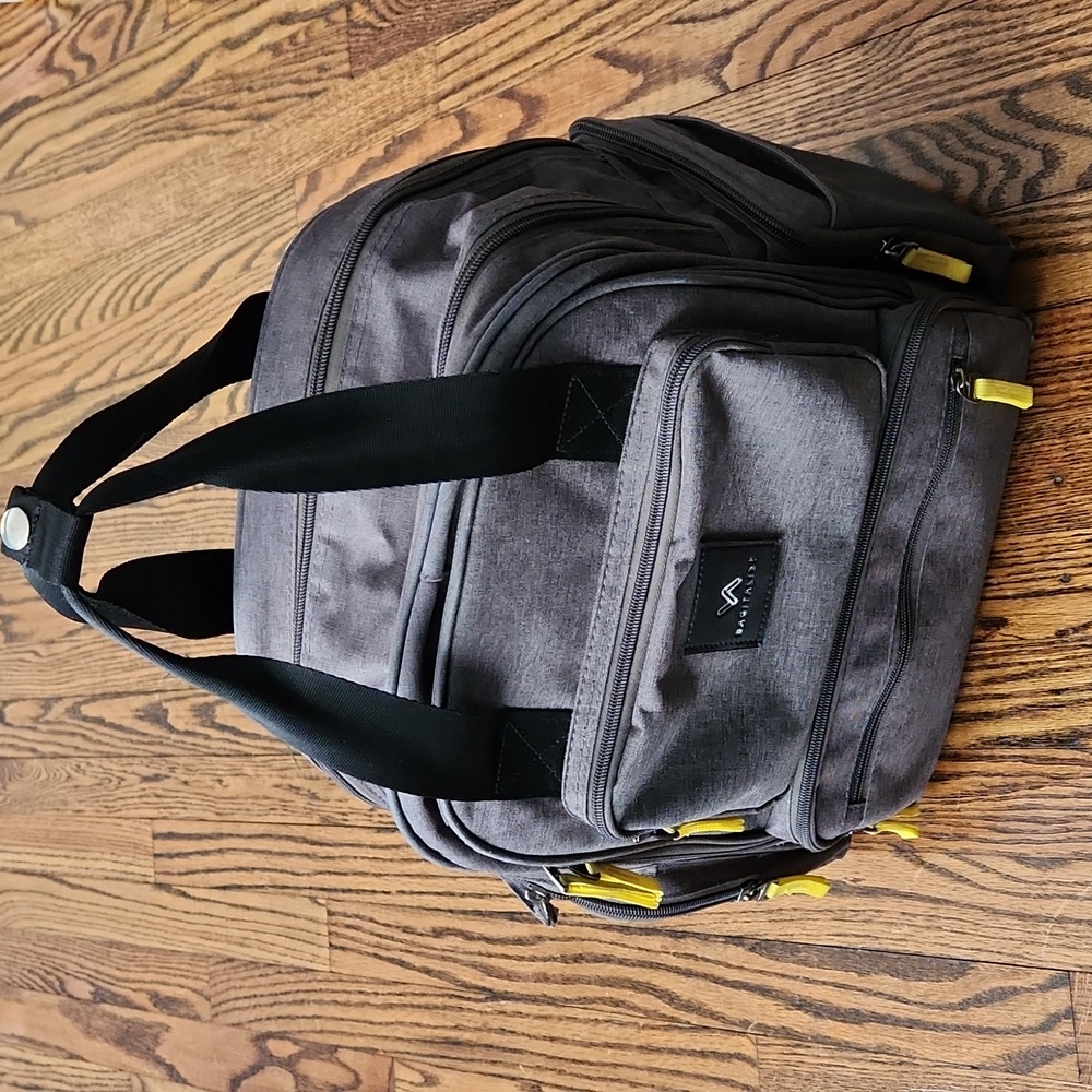 Bagitalist Gray Unisex Diaper Backpack
